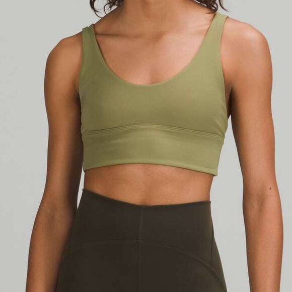 Lululemon Align Bra Reversible Bronze Green / Butternut Brown Sz 6 W2CYOS - Picture 1 of 8